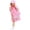 Pink, variant on YAYUBA Girls Raincoat Outdoor Wear With Inflatable Hood for Kids School Playground Daily Use Lightweight Comfortable, Pink, 13-15 Years