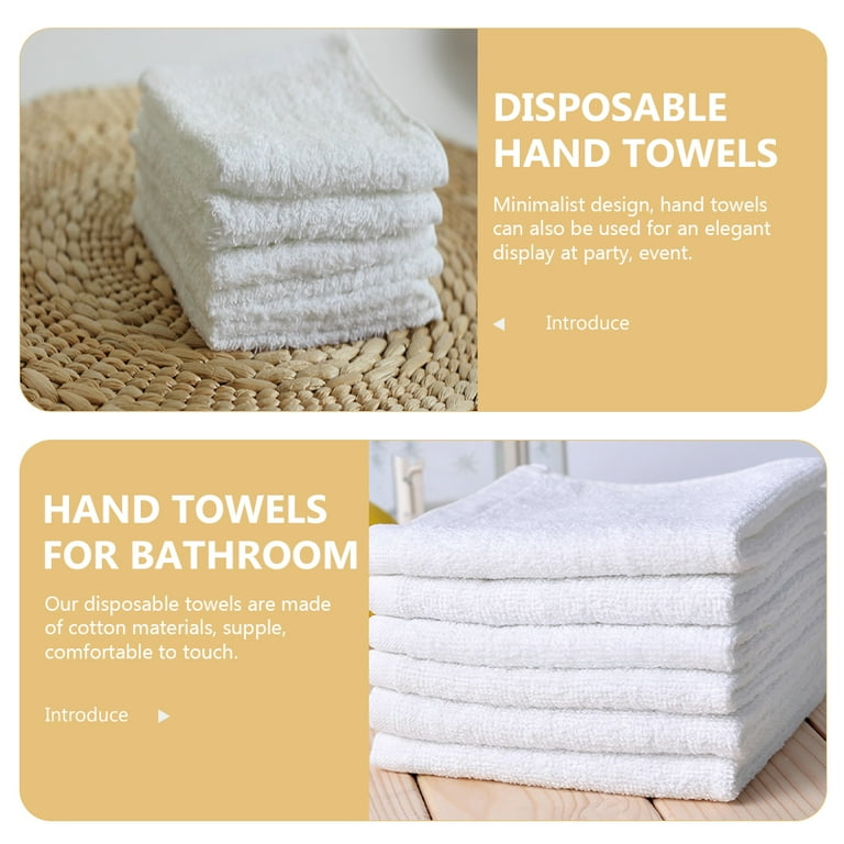 3pcs Disposable Towels Cotton Hand Towel Square Hand Towel for Bathroom Hotel Salon Walmart