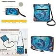 thumbnail image 5 of ZUXONGSY Dolphin Coral Fish Print Ladies Lightweight Crossbody Combo - PU Leather Crossbody Bags and Purses Set Zippered Pockets with Shoulder Strap for Beach Travel, 5 of 5