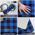 thumbnail image 5 of Uemuo Buffalo Plaid Blue Black Printed Door Mat Indoor Doormat 16"x24",Front Back Door Mats Non Slip Entrance Rugs,Inside Doormats for Entryway, 5 of 9