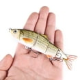 thumbnail image 4 of Tnobhg Bass Fishing Lures 3D Fisheye Simulation Hard Bait Multi Jointed Swimbaits Lifelike Slow Sinking Swimming Bass Lure Bait for Freshwater Seawater Fishing Accessories, 4 of 8