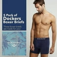 thumbnail image 2 of DOCKERS Mens Boxer Briefs Breathable Cotton Underwear for Men Pack of 5, 2 of 7