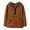 Brown, variant on Fle𝐞ce Hoodi1 for Girls Boys Long Sleeve Half Zip Sweatshirts with Pocket,School Casual Soft Hooded Jacket for Kids