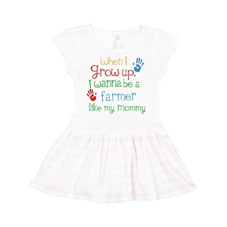 

Inktastic Farmer Like Mommy Gift Toddler Girl Dress
