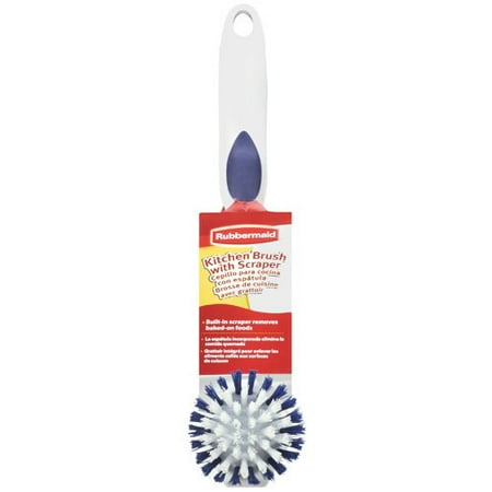 Rubbermaid: Kitchen Brush With Scraper, 1 Pk