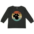 thumbnail image 3 of Inktastic Drum Set Retro Drummer Sunset Boys or Girls Long Sleeve Toddler T-Shirt, 3 of 5