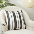 thumbnail image 3 of Saro Lifestyle 2701.BW20SC 20 in. Faded Linear Pattern Throw Pillow Cover, Black & White, 3 of 3