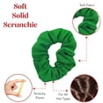 thumbnail image 3 of Motique Accessories Set of 2 Solid Scrunchie Hair Tie for Adult Women and Girls, 3 of 5