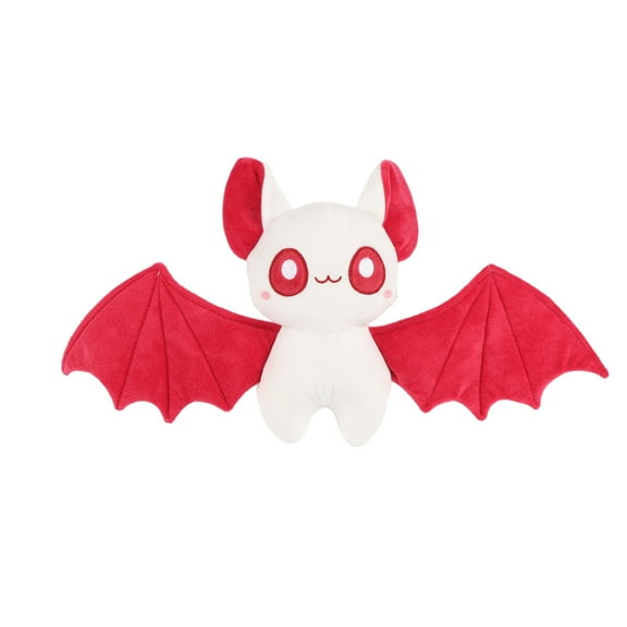 Leutsin Halloween Gifts Plush Bat - Soft Stuffed Bat with Wings Animal Toy,Cute Cuddle Pillow Plushie Bedtime Doll,Indoor Bedroom Shelf Decor,Christmas Holiday Furry Gift for Kids & Adult