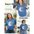 thumbnail image 7 of XCHQRTI Faith Shirts Plus Size for Women Christian Graphic Shirts Oversized Inspirational Tee Tops, 7 of 7