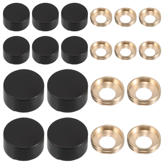BRIGHTFUFU 20Ud Cubiertas Plásticas Para Cabezas De Tornillo Resistente Al Polvo Agua Decorativa