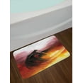 thumbnail image 2 of Fantasy World Bath Mat, Superhero in His Original Costume Flying Up Magic Flame Save the World Theme, Non-Slip Plush Mat Bathroom Kitchen Laundry Room Decor, 29.5 X 17.5 Inches, Yellow Red, Ambesonne, 2 of 2