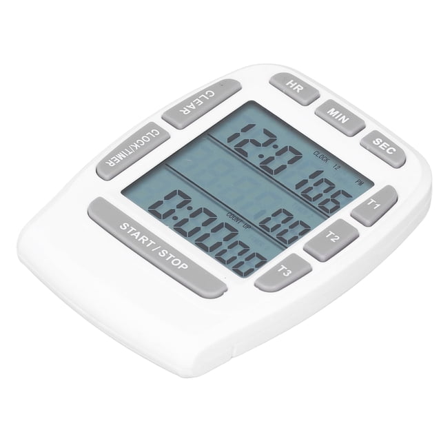 Templete Triple, Pitido Que Recuerda El Reloj de Cuenta Regredsiva Multifuncida Multifuncia White Square para la Cocina para el Refrigerador