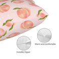 thumbnail image 3 of Kdxio Cotton Pillow Cases 16"x24" Pillowcases,Soft and Breathable Bedroom Pillow Cases-Peach With Leaves-No Pillow Core, 3 of 5