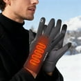thumbnail image 4 of Heated Gloves for Men Women Upgraded Rechargeable Heated Gloves with Touchscreen, Waterproof Non-Slip Electric Heating Gloves for Motorcycle With USB Hunting Skiing Outdoor Work for Cold Weather, 4 of 9