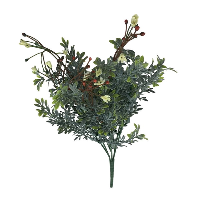 serony 7-heads Baby's Breath Simulation Floral Decor Home Office Plastic artificial Flower Bouquet, Light Yellow