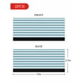 thumbnail image 7 of Aqua Striped Refrigerator Door Handle Covers Set of 2, Modern Farmhouse Blue White Stripes Kitchen Fridge Microwave Oven Dishwasher Stove Cabinet Handle Protectors, Washable Appliance Decor, 7 of 7