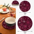 thumbnail image 3 of GZHJMY 2PCS Beautiful Xmas Snowflake Trivets Pot Holders Set and Placemats Set, Hot Pads, Table Mats for Cooking and Baking, Cotton Braided Hot Pads, 7.09"+9.45", 3 of 7