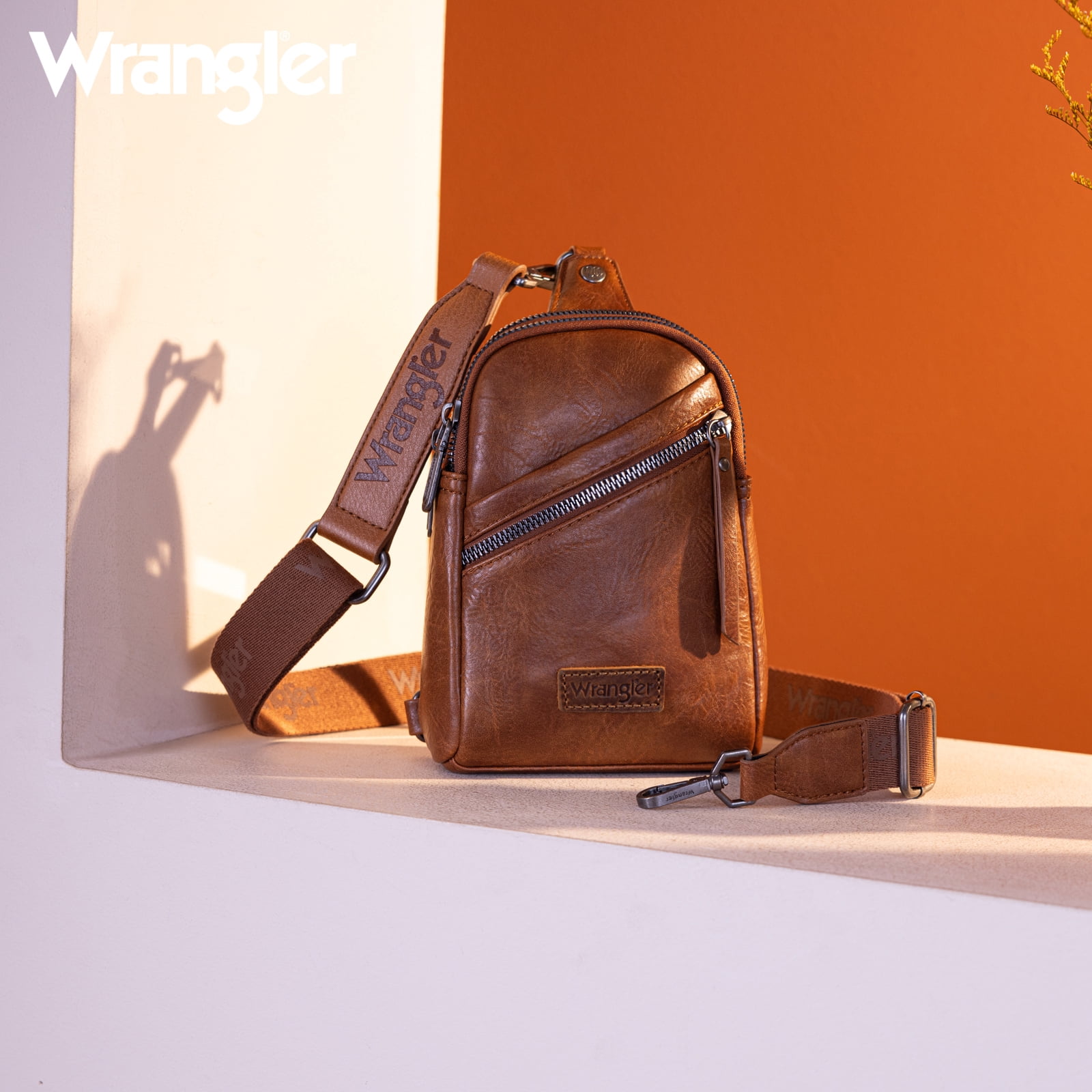 Wrangler Small Crossbody Sling Bags for Women Fanny Packs Chest Bag for Travel