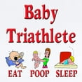 thumbnail image 2 of CafePress - Baby Triathlete 2 Infant Bodysuit - Baby Light Bodysuit, Size Newborn - 24 Months, 2 of 4