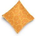 thumbnail image 5 of GZHJMY Orange Fruit Pillow Cover 18 x 18 Inch, Soft Decorative Cushion Case Square Throw Pillow Cover for Sofa Living Room Couch Home Decor, 5 of 7