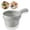 Gray, variant on Agiufgs Fruit and Vegetable Washing Basin, 2-in-1 Drain Basket and Soaking Bowl with Raised Bottom, for Kitchen Prep, White