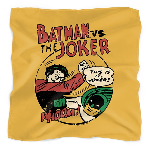 Batman vs Joker Grudge Match Bandana (21 in x 21 in)