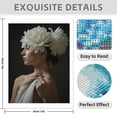 thumbnail image 3 of Diamond Art Kits for Adults - 5d Elegant Woman White Flower Headpiece Diamond Painting for Adults, Diamond Art for Adults Beginners, Diamond Painting Kits for Adults for Home Wall Decor, 3 of 7