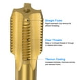 thumbnail image 3 of Unique Bargains M20 x 2 Titanium Coated M35 High Speed Steel Straight Flute Metric Thread Screw Tap, 3 of 6
