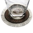 thumbnail image 4 of Inusitus Set of 4 Round Coasters - Rug Table Drink Holders - Oriental Design Fabric Elegant Carpets (Set-1), 4 of 6