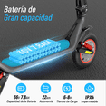 thumbnail image 3 of Scooter Eléctrico Plegable Honey Whale M1 Max Negro Rojo, 3 of 7