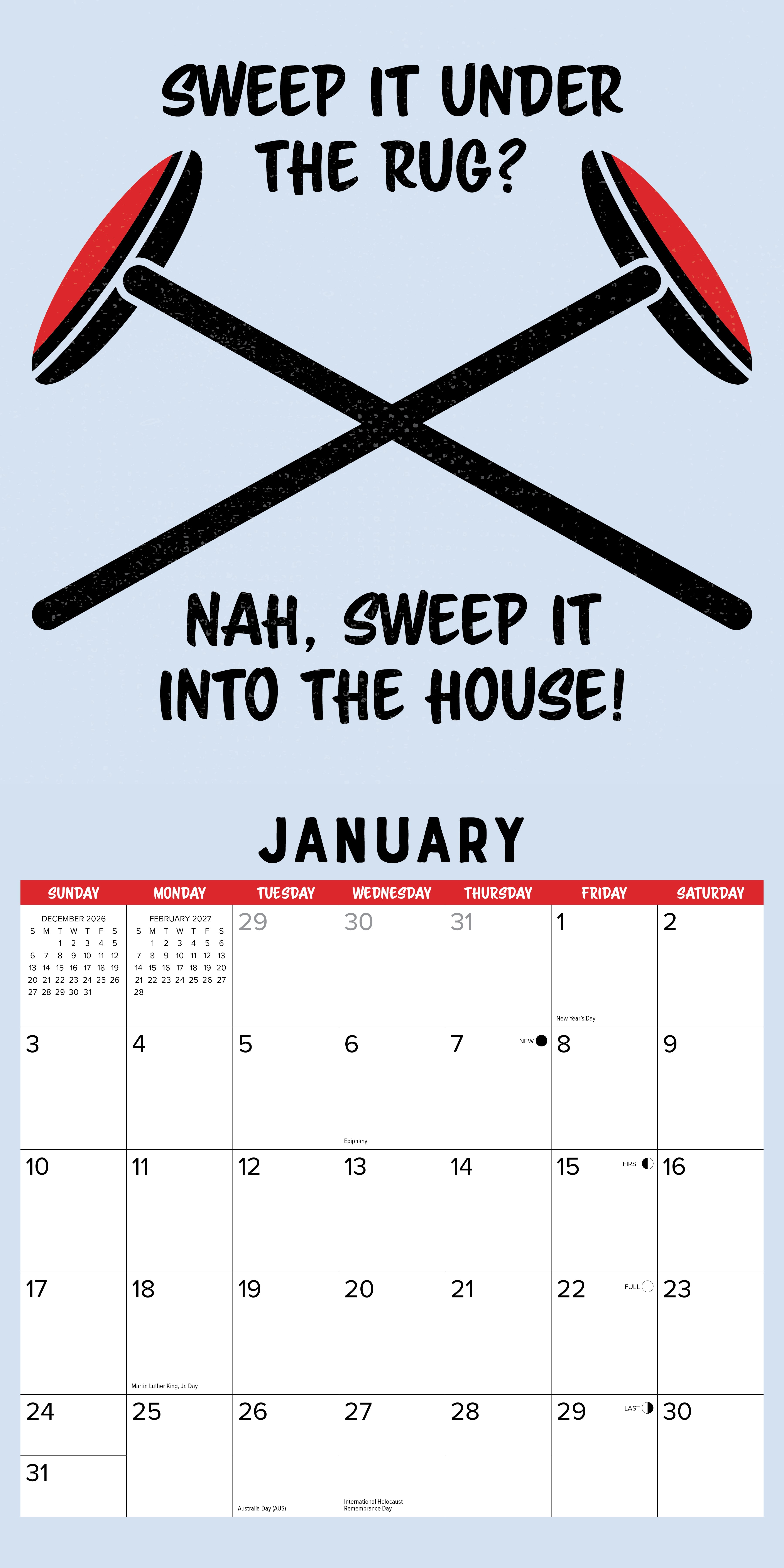 Willow Creek Press, Curling 2027 Wall Calendar