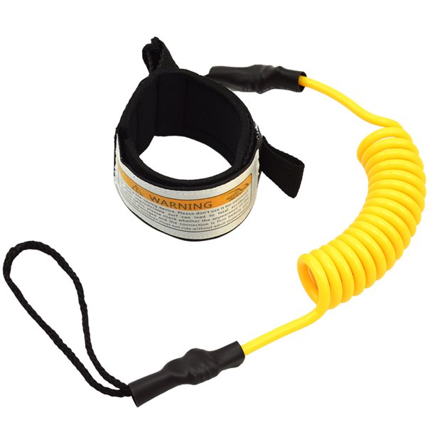 Cuerda de Seguridad Hugtrwg para Surf Correa para Tabla Paddle Amarillo