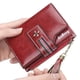 thumbnail image 2 of Qarigey Cartera de cuero para mujer, monedero plegable para almacenamiento de dinero, portatarjetas de débito para compras de viaje, bolsa de Carteras Rosa, 2 of 6