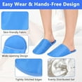 thumbnail image 2 of One Size Cold Therapy Gloves & Foot Ice Pack Slippers Set | 2-Pack Hand & Foot Gel Ice Packs for Pain Relief | Ideal for Chemotherapy, Neuropathy, Plantar Fasciitis & Surgery Recovery (Blue), 2 of 7
