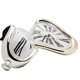 thumbnail image 4 of Reloj derretido, reloj derretido para decoración del hogar, estante de oficina, mesa de escritorio, regalo creativo divertido, plata Roma, 4 of 5