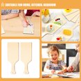 thumbnail image 3 of KAKOWELY 6Set Wooden Paddles for Home Decoration and Kitchen Use Mini with Handle Beige, 3 of 8