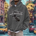 thumbnail image 2 of XIYON Hoodies For Men Plus Size Casual Sports Chest Letter Printed Long Sleeve Hooded Top Vintage Streetwear, 2 of 4