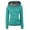 Green, variant on Azrian Women Top for Autumn and Winter Sweatshirts Long Sleeve Pullover Bicolor Hoodies