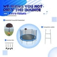 thumbnail image 3 of SkyBound 14ft Outdoor Recreational Trampoline with Enclosure Net for Kids and Adults - Blue, 3 of 8