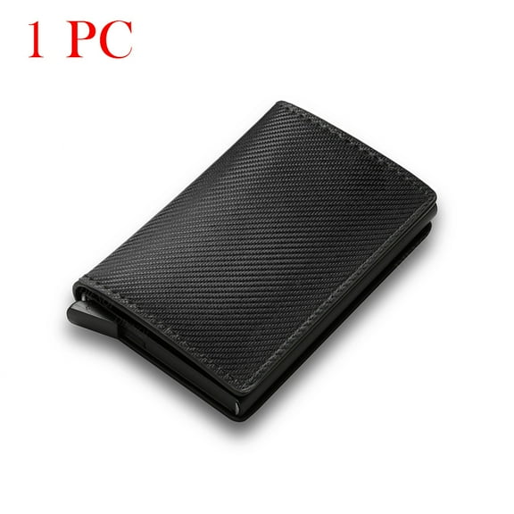 Slim, RFID Blocking Wallet for Men & Women with Pop-Up Card Holder, Money Clip, and Carbon Fiber Design