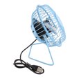thumbnail image 3 of Mini ventilador de escritorio de 4 pulgadas con carga USB, de metal, personal, pequeño, circulador de aire, ventilador de refrigeración, color azul, 3 of 5