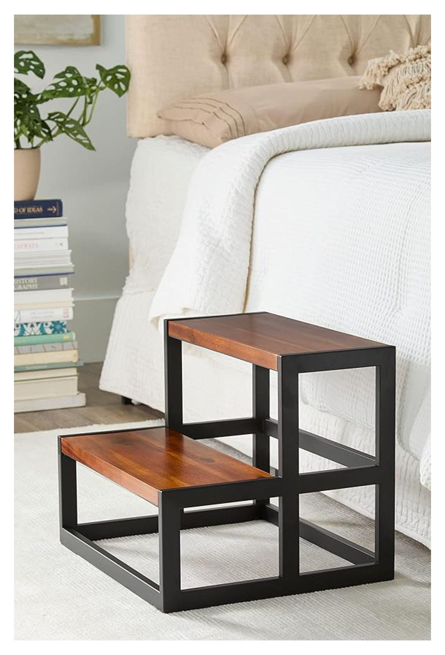 Ikea MAsterby Stackable Recycled Plastic Step Stool, Gray