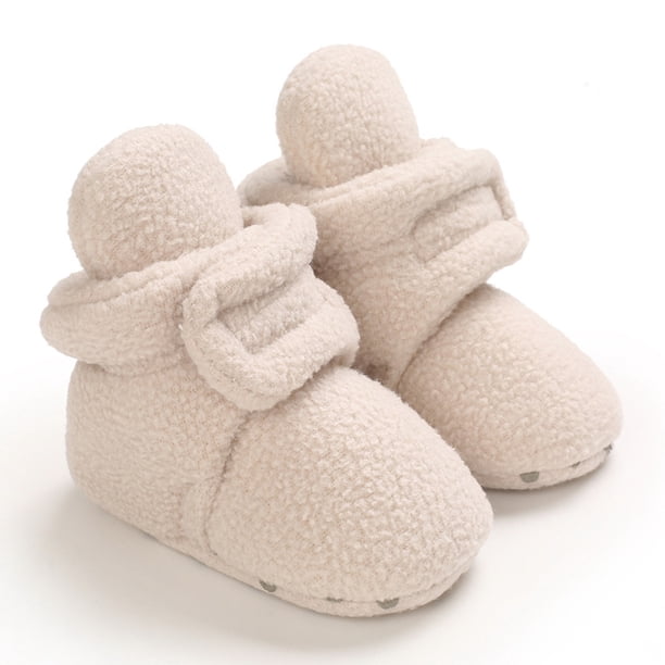 Zapatos de calcetín de cuna para recién nacidos, cálidos, de invierno