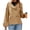Khaki, variant on Double Breasted Women Long Sleeved Casual Trench Coat Lapel Jacket