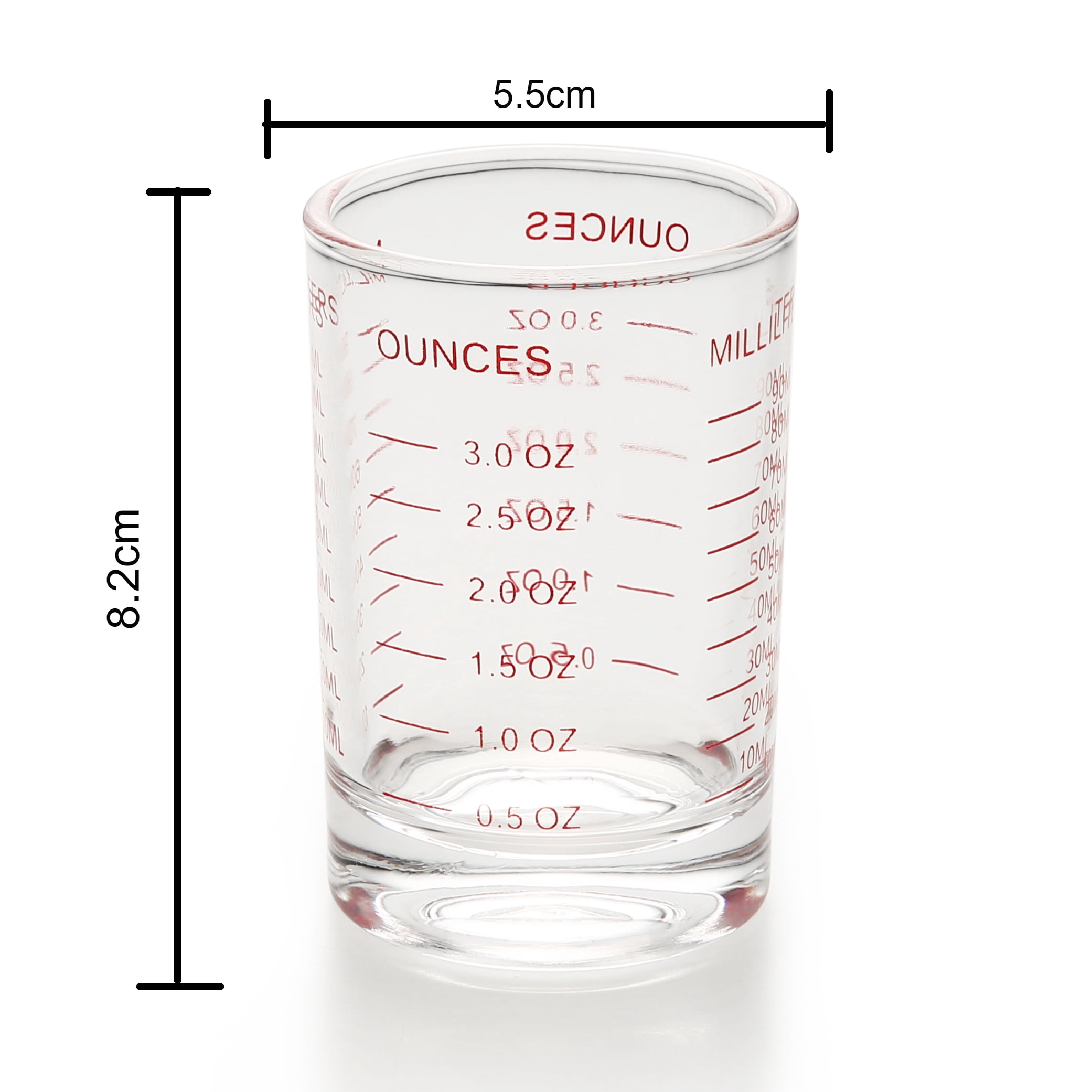 BCnmviku 3 Ounce/90ML Shot Glass Measuring Cup for Bar Drink Pour -  Measurement Unit for Cocktail - Walmart.com