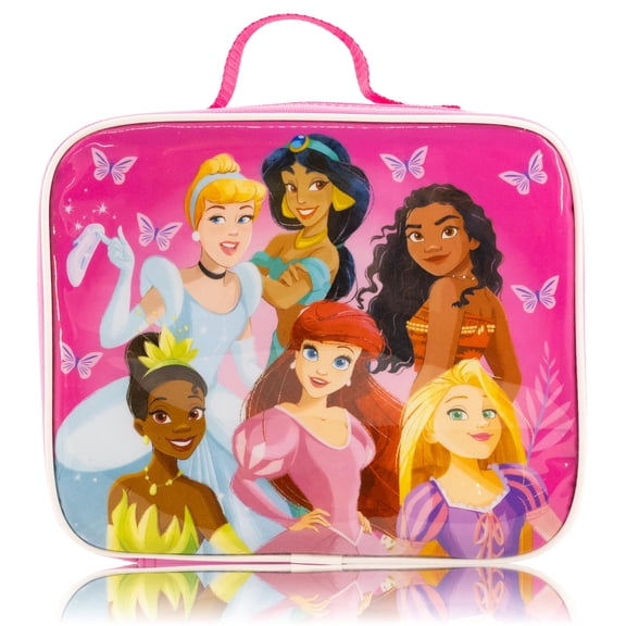 Disney Princess Lunch Box for Kids Insulated Lunch Bag Lunch Box for Girls, Boys, Unisex, Toddlers Disney Princess Pink Reusable Lunchbox
