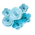thumbnail image 4 of Hello Hobby Aqua Blue Paper Flower Craft Kit, 90 Pieces, 4 of 7