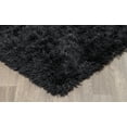 thumbnail image 3 of 5' x 7' Black Anthracite Solid Shag Rug, 3 of 4