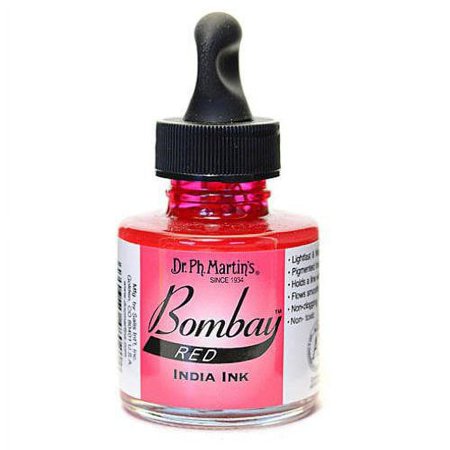 UPC: 0090385480214 | Dr. Ph. Martin s Bombay India Ink  1 oz.  Red